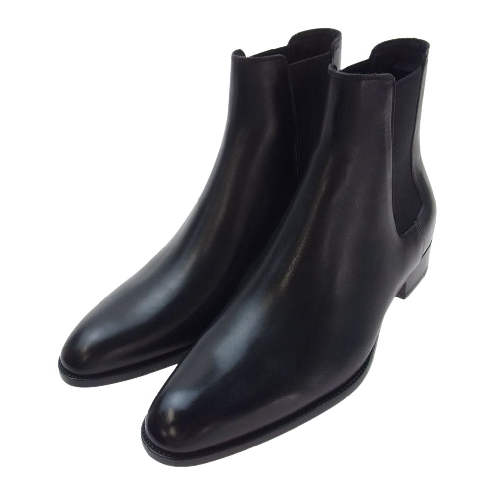 SAINT LAURENT サンローラン 592438 チェルシーブーツ サイドゴアブーツ ブラック系 42【極上美品】【中古】