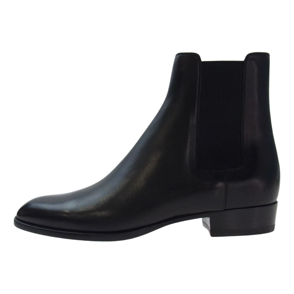 SAINT LAURENT サンローラン 592438 チェルシーブーツ サイドゴアブーツ ブラック系 42【極上美品】【中古】
