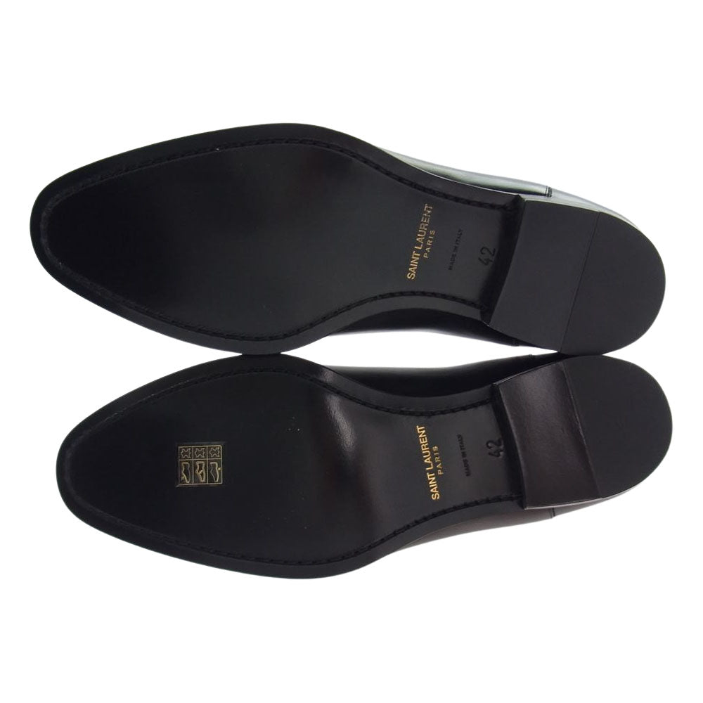 SAINT LAURENT サンローラン 592438 チェルシーブーツ サイドゴアブーツ ブラック系 42【極上美品】【中古】