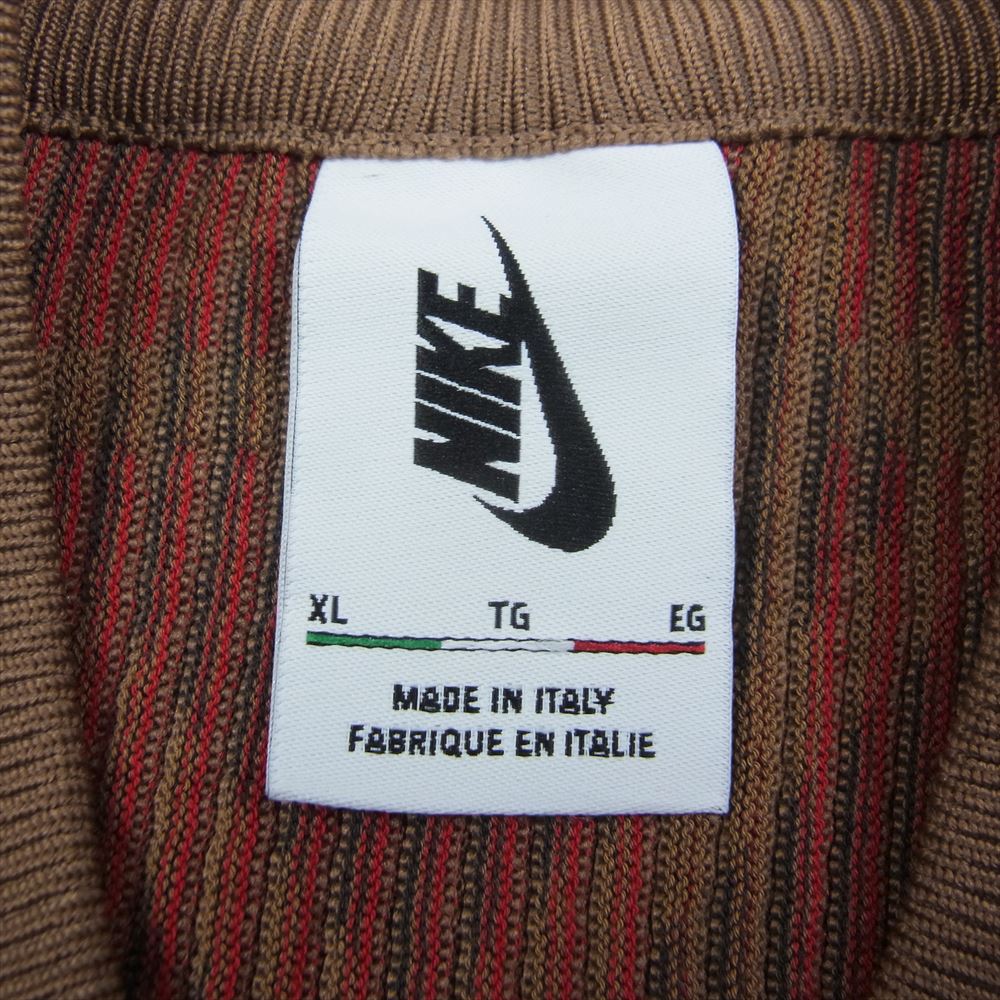 UNDERCOVER アンダーカバー HO200209SLM CHAOS BALANCE ニット MA-1 ボンバー ジャケット ブラウン系 XL【中古】