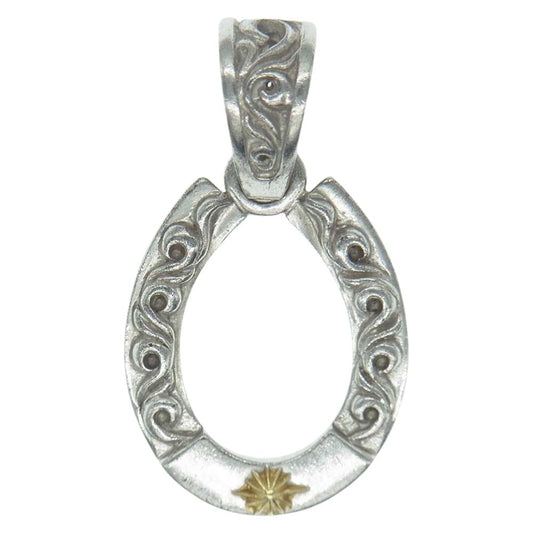 SAAD サード ホースシュー アラベスク ペンダントトップ シルバー系【中古】