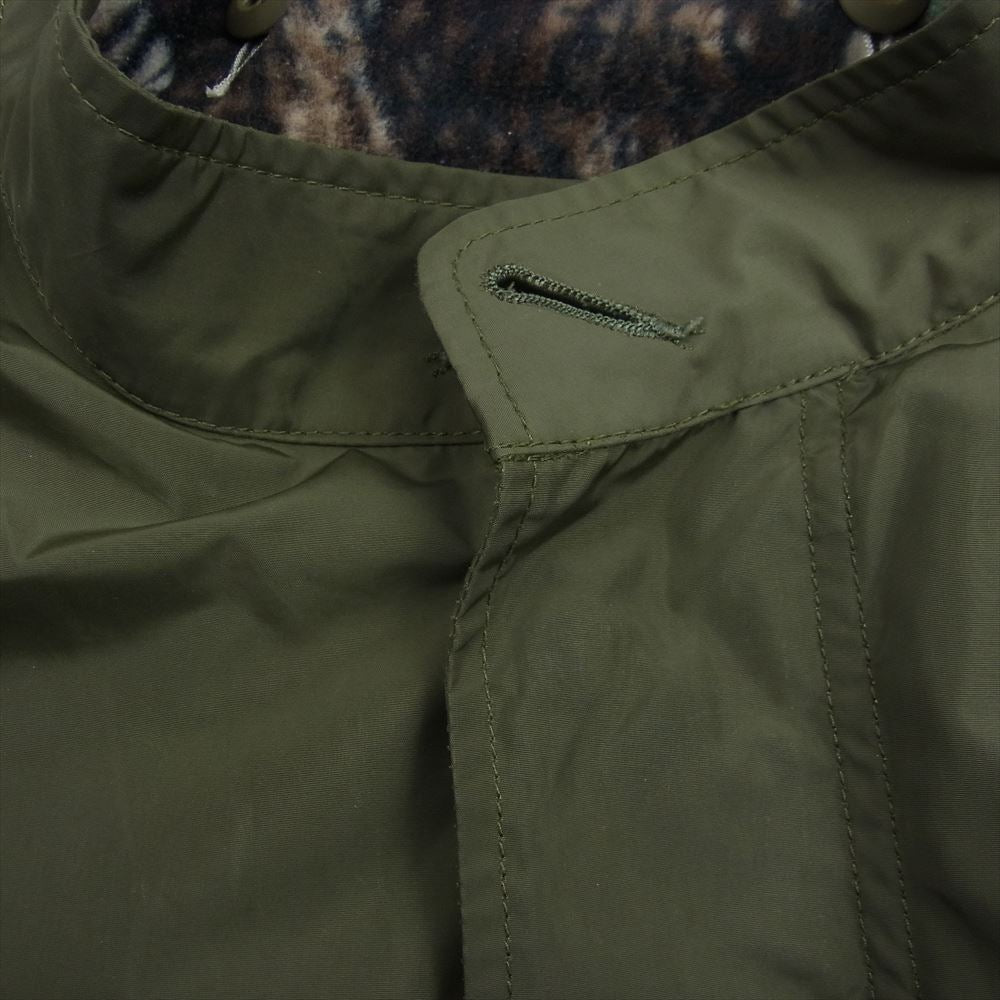 SUNNY SPORTS サニースポーツ M65 FISHTAIL PARKA 総柄 フリース ライナー付き ナイロン モッズコート フィッシュテール ミリタリー コート カーキ系 OS【中古】