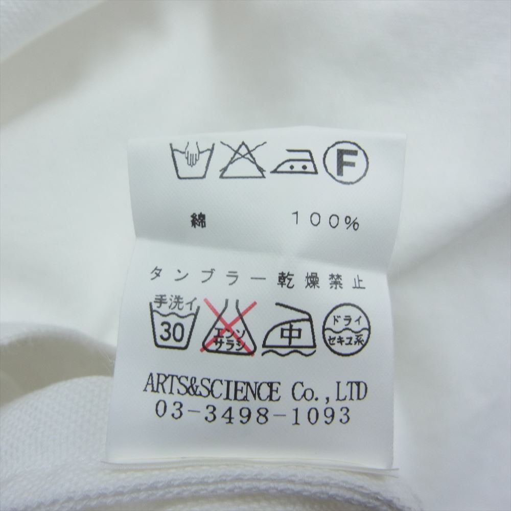 アーツアンドサイエンス コットンキャンバス プルオーバ― スモックシャツ ホワイト系 2【中古】