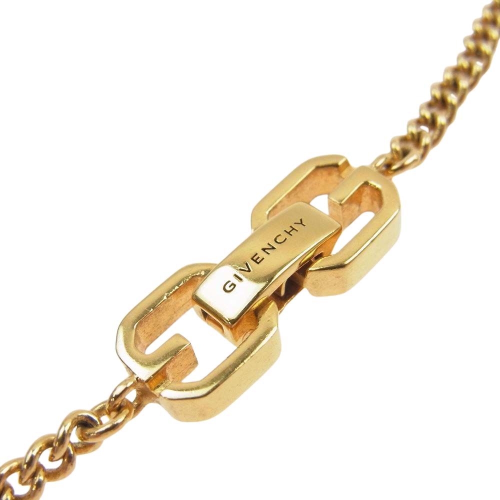 GIVENCHY ジバンシィ 4G Pendant Neckless ロゴ ペンダント ネックレス ゴールド系【中古】