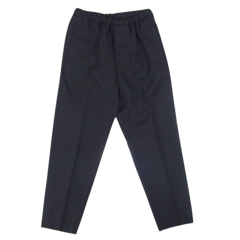 JIL SANDER ジルサンダー 20SS PR JM ZI 0014 国内正規品 ウール テーパード トラウザー スラックス イージー パンツ ブラック系 44【中古】