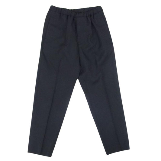 JIL SANDER ジルサンダー 20SS PR JM ZI 0014 国内正規品 ウール テーパード トラウザー スラックス イージー パンツ ブラック系 44【中古】