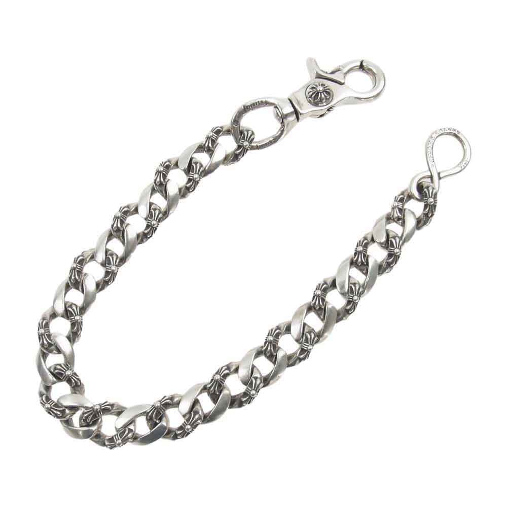 CHROME HEARTS クロムハーツ（原本無） FANCY SHORT-1 1クリップ ショート ファンシーリンク ウォレットチェーン シルバー系【中古】