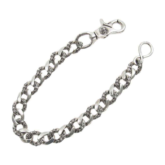 CHROME HEARTS クロムハーツ（原本無） FANCY SHORT-1 1クリップ ショート ファンシーリンク ウォレットチェーン シルバー系【中古】