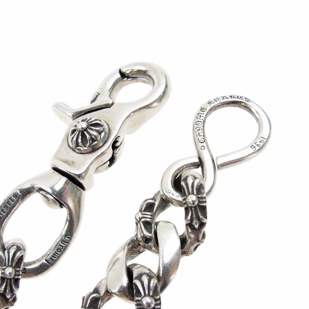 CHROME HEARTS クロムハーツ（原本無） FANCY SHORT-1 1クリップ ショート ファンシーリンク ウォレットチェーン シルバー系【中古】