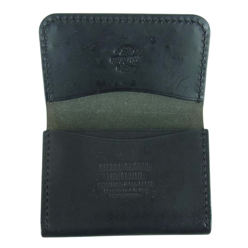 CRIMIE クライミー スタースタッズ 二つ折り レザー カードケース ブラック系【中古】