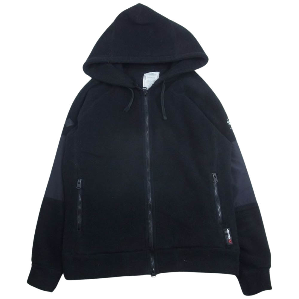 CRIMIE クライミー POLARTEC ポーラテック フリース フード パーカ ジャケット ブラック系 M【中古】