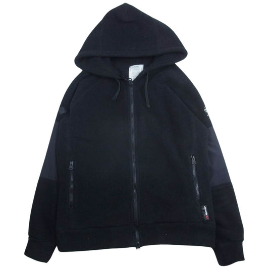 CRIMIE クライミー POLARTEC ポーラテック フリース フード パーカ ジャケット ブラック系 M【中古】