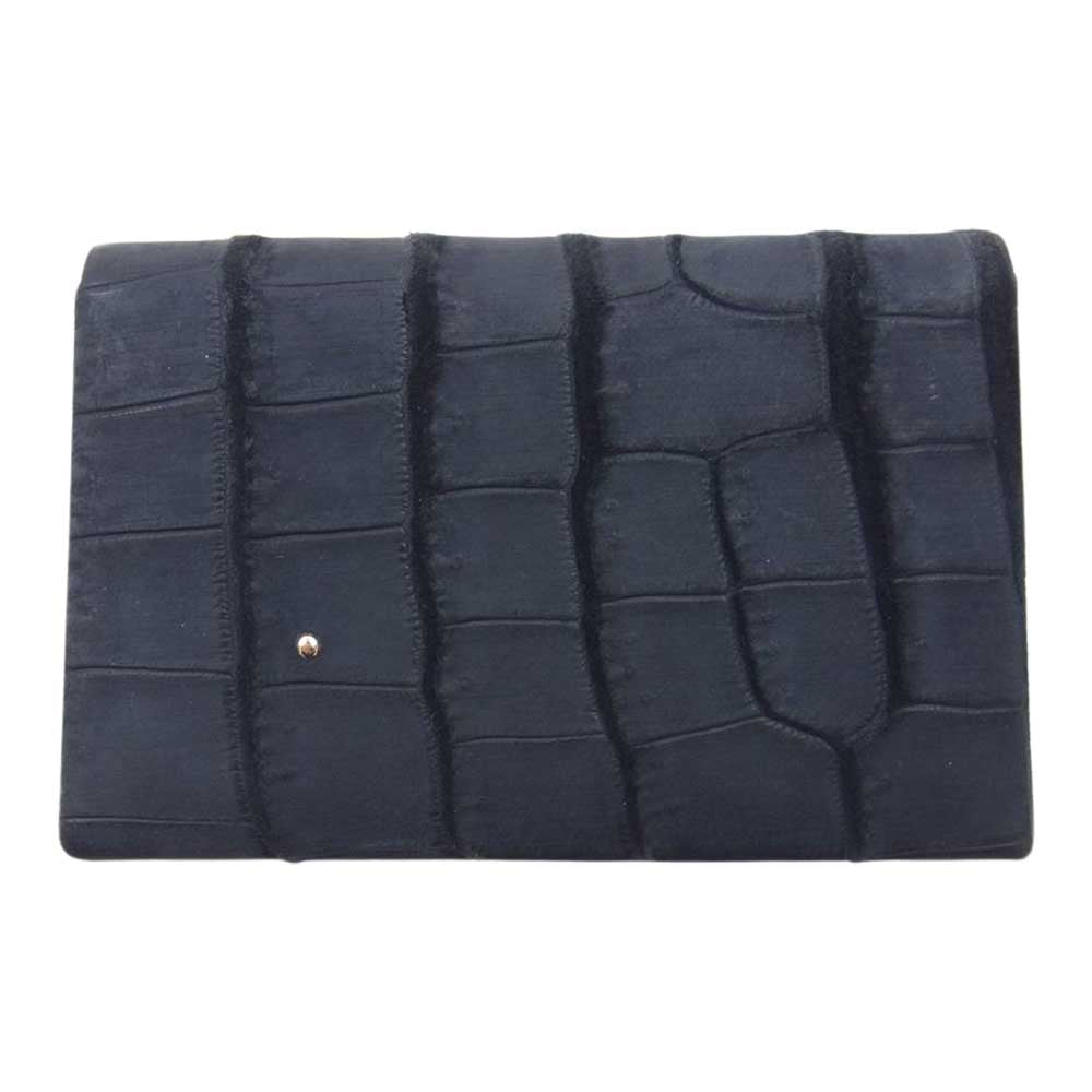 ティーエムビーエイチ 葉合せ カードケース 名刺入れ  ダークネイビー系【美品】【中古】
