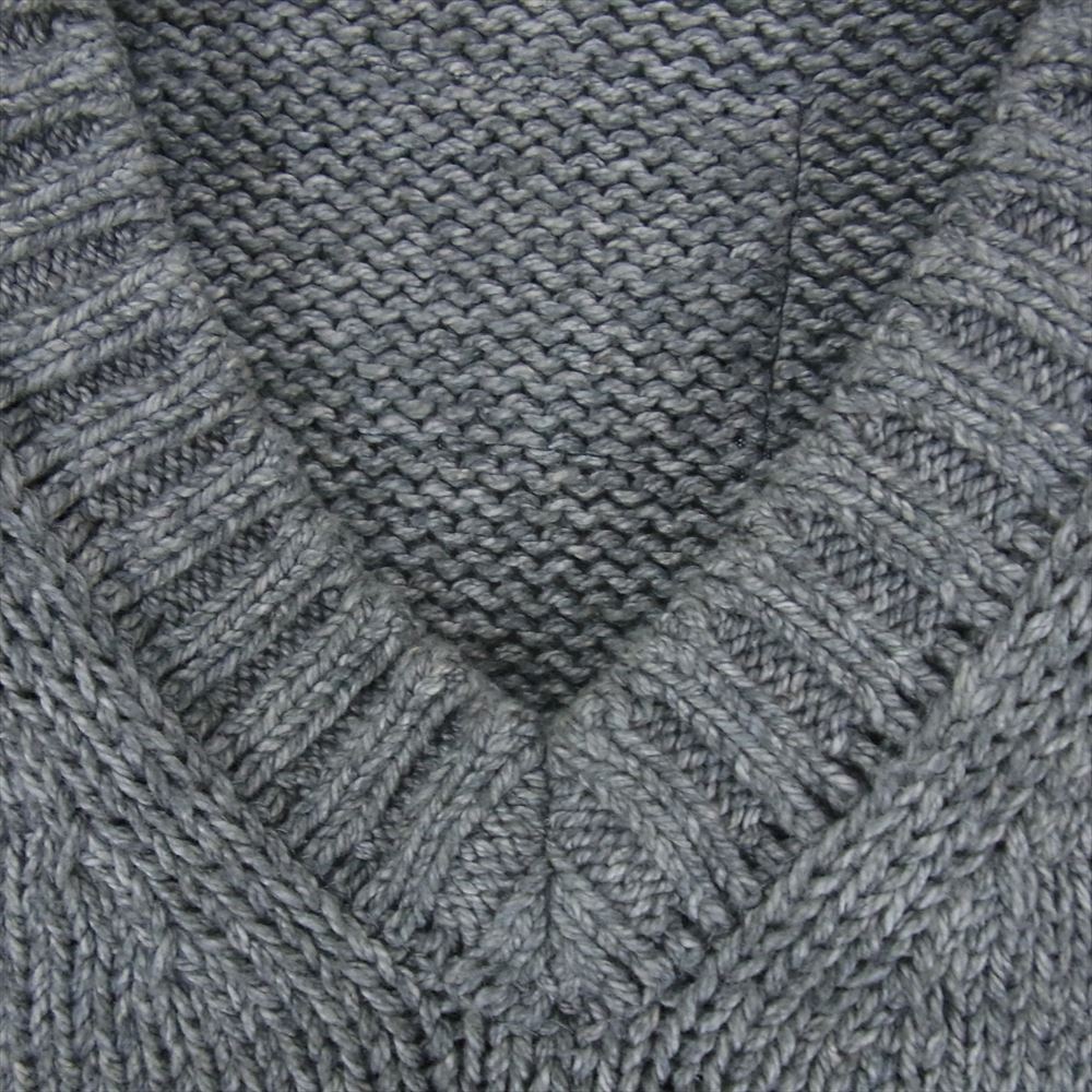 TENDERLOIN テンダーロイン 19AW V NECK COTTON KNIT GRAY Vネック コットン ニット セーター グレー系 M【中古】