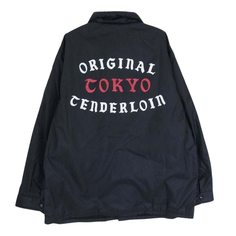 TENDERLOIN テンダーロイン 17AW 渋谷本店限定 NYLON COACH JKT OTT BLACK ナイロン コーチ ジャケット ブラック系 S【中古】