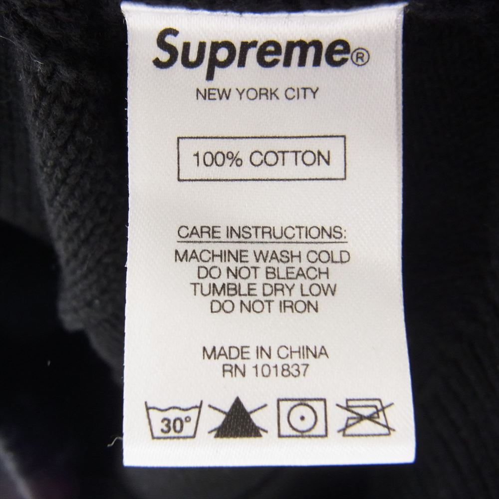 Supreme シュプリーム 21SS  Tonal Checkerboard Small Box Sweater スモールボックス ロゴ ニット セーター ブラック系 L【中古】