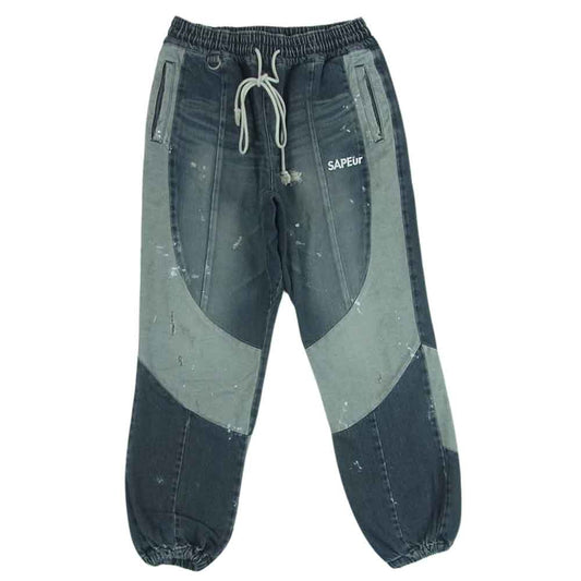サプール VINTAGE DENIM TRACK PANTS デニム トラック パンツ グレー系 M【中古】