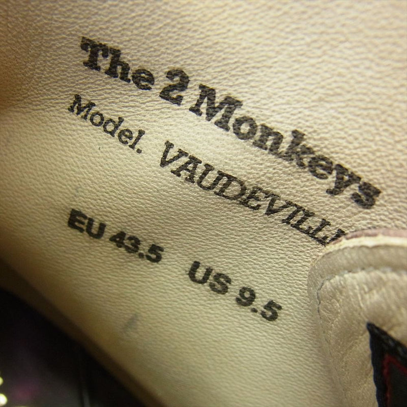 JELADO ジェラード TM83933 The 2 Monkeys VAUDEVILLE レースアップ ブーツ ダークブラウン系 27.5cm【新古品】【未使用】【中古】