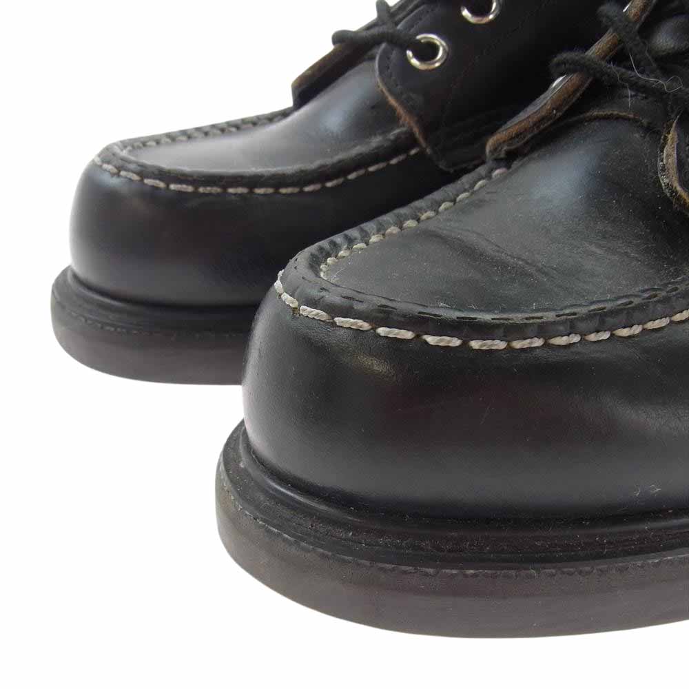 RED WING レッドウィング 8133 SUPERSOLE MOC TOE 刺繍羽タグ スーパーソール モック トゥ ブーツ ブラック系 US5D【中古】
