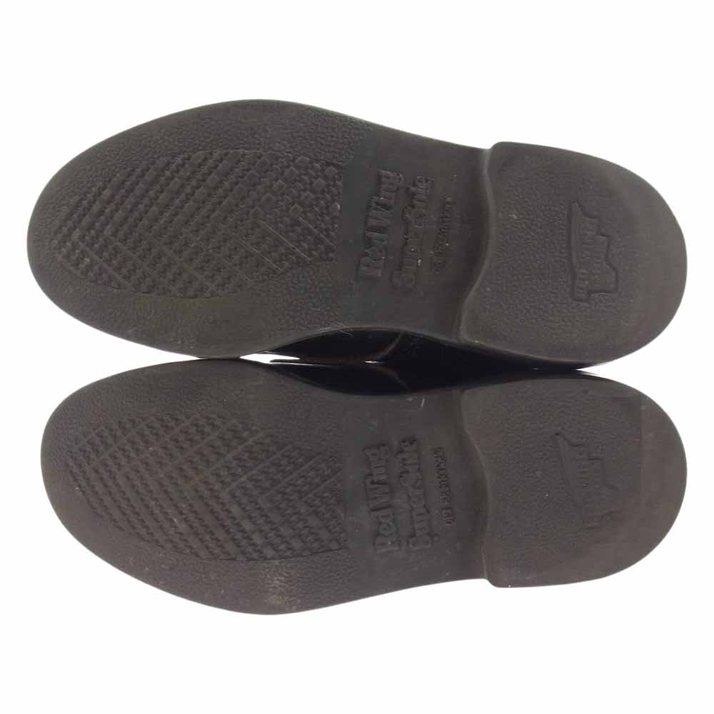 RED WING レッドウィング 8133 SUPERSOLE MOC TOE 刺繍羽タグ スーパーソール モック トゥ ブーツ ブラック系 US5D【中古】