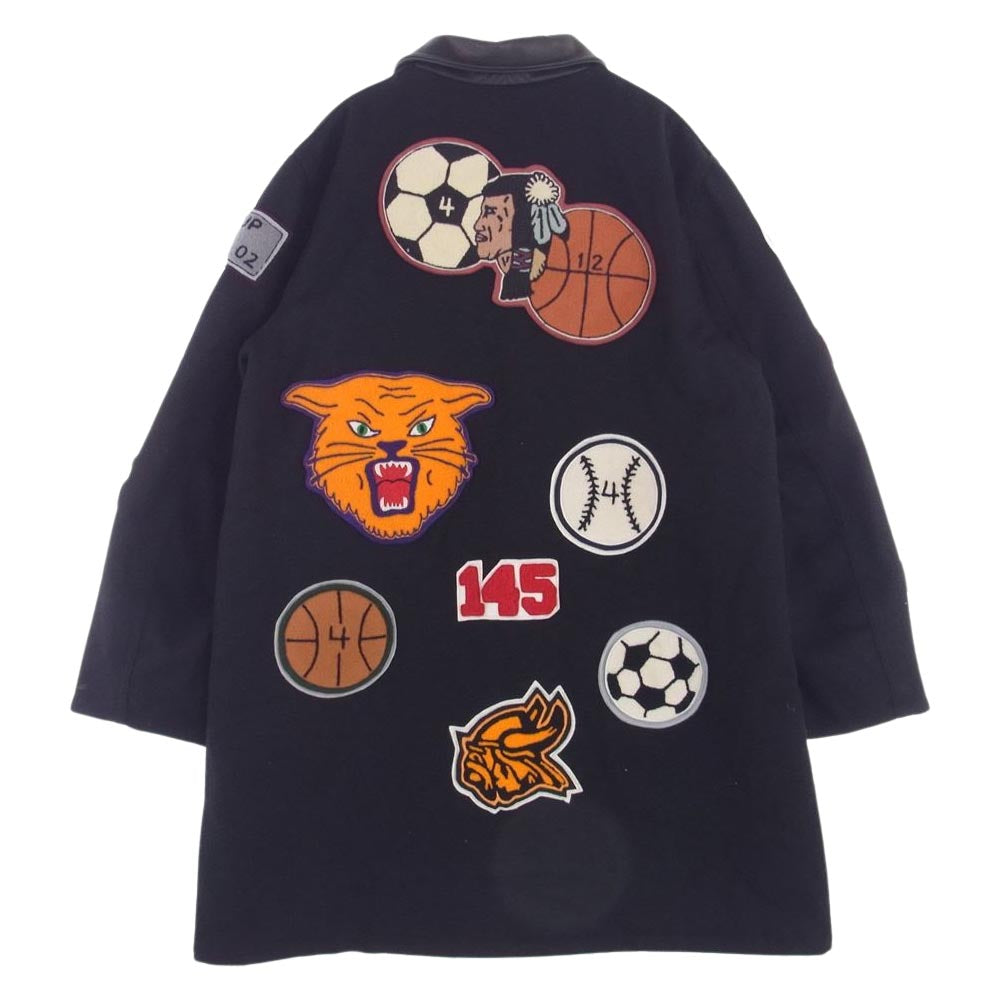 SKOOKUM スクーカム rroomm別注 USA製 襟レザー ワッペン ロング