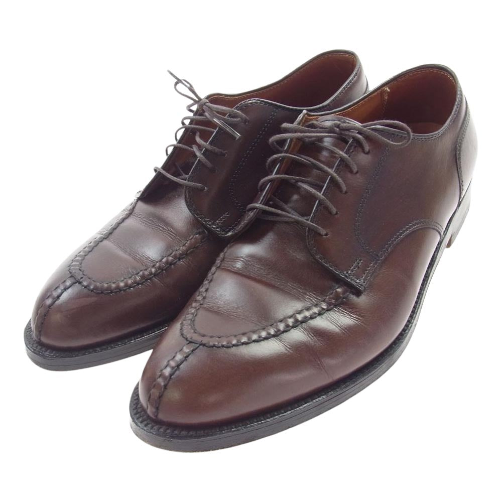 ALDEN オールデン 968 Vチップ カーフレザー シューズ ダークブラウン系 US9インチ【中古】