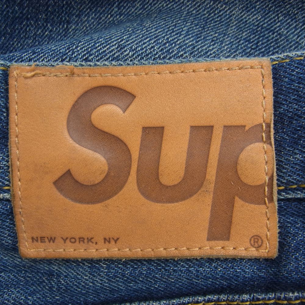 Supreme シュプリーム Trousers Denim ボタンフライ デニム パンツ ジーンズ W36 インディゴブルー系 36【中古】