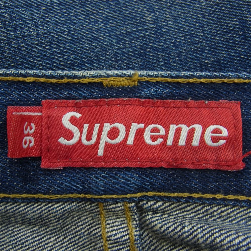 Supreme シュプリーム Trousers Denim ボタンフライ デニム パンツ ジーンズ W36 インディゴブルー系 36【中古】