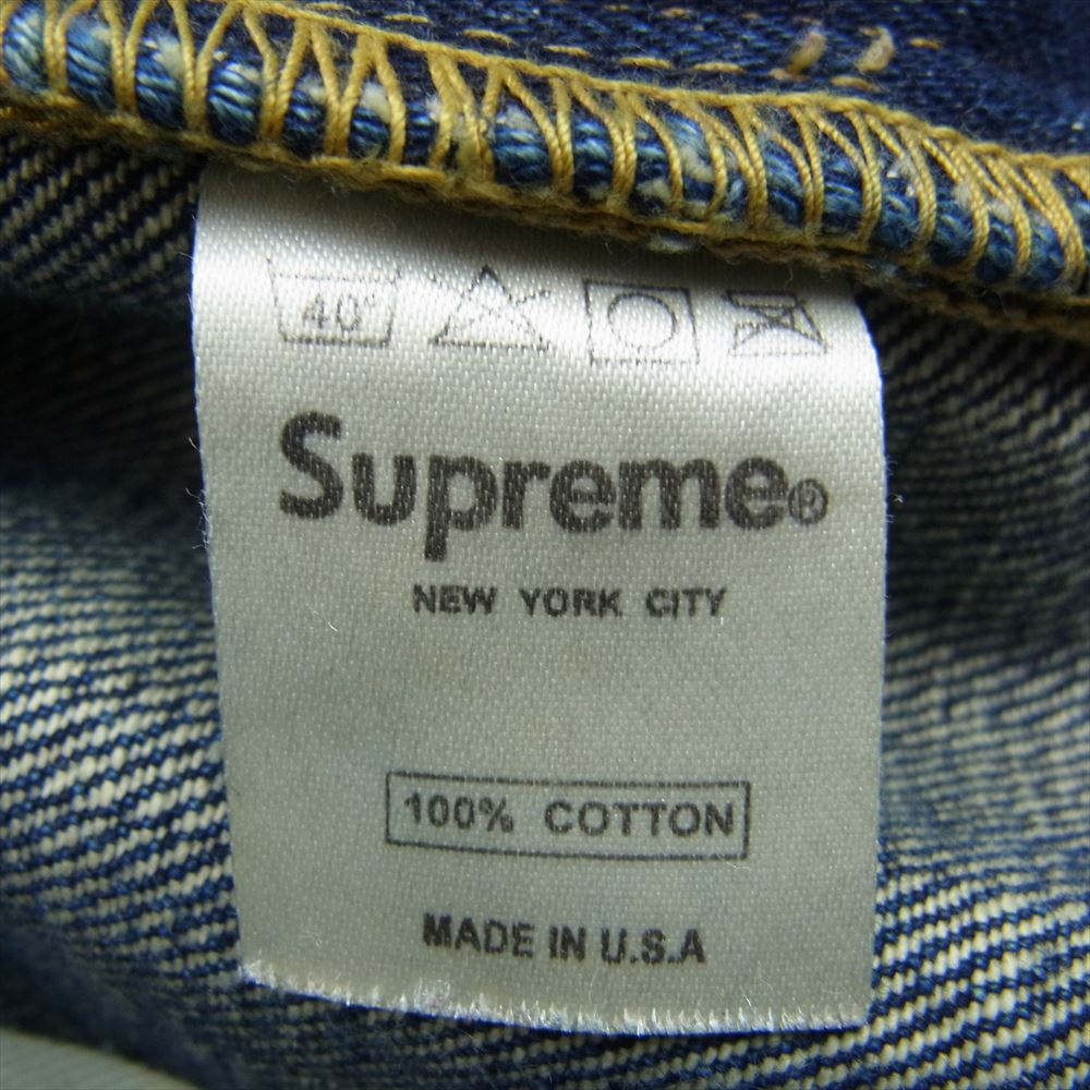 Supreme シュプリーム Trousers Denim ボタンフライ デニム パンツ ジーンズ W36 インディゴブルー系 36【中古】