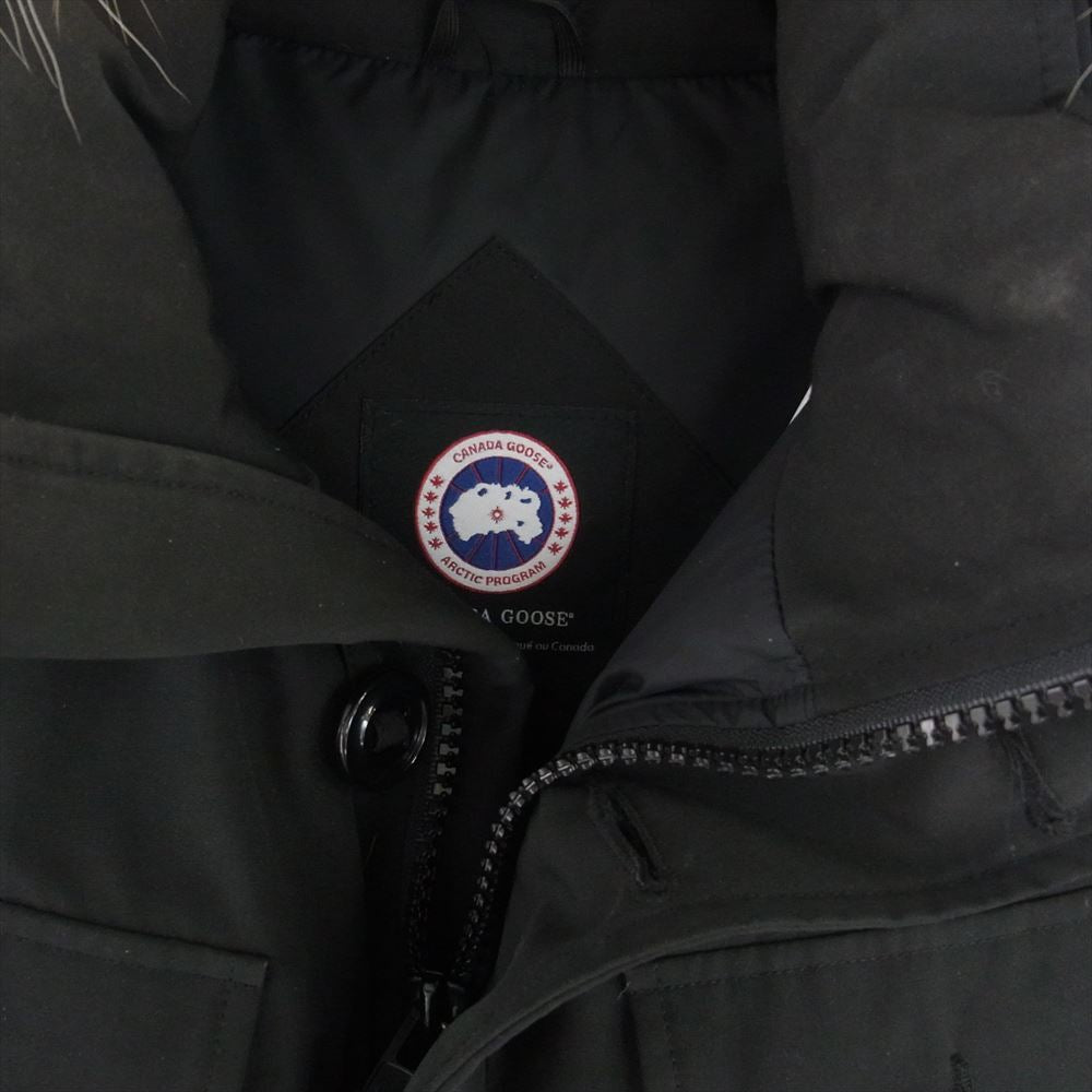 CANADA GOOSE カナダグース 2301JM R 国内正規 グリフィンタグ RUSSELL PARKA ラッセルパーカ ダウン ジャケット ブラック系 XL【中古】