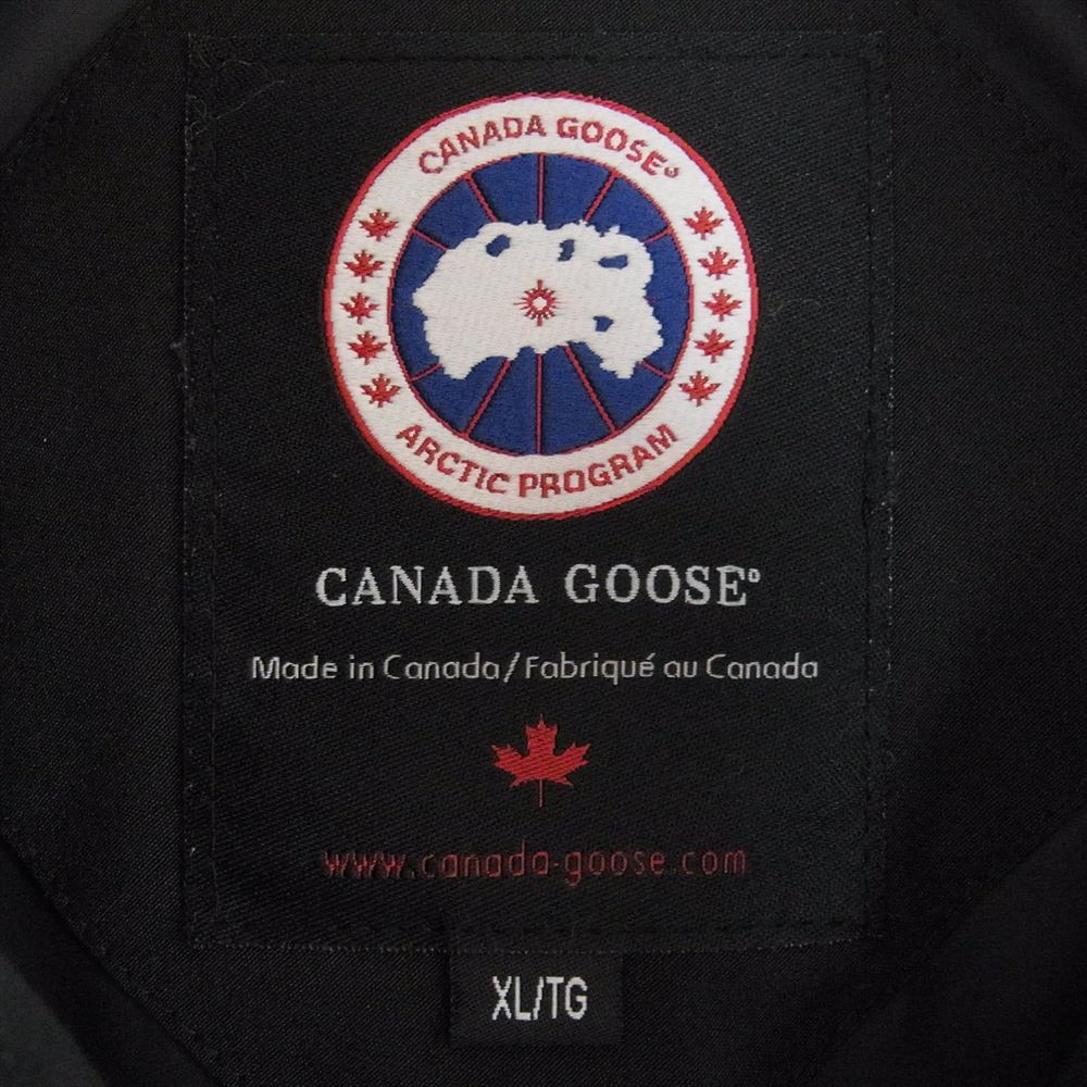 CANADA GOOSE カナダグース 2301JM R 国内正規 グリフィンタグ RUSSELL PARKA ラッセルパーカ ダウン ジャケット ブラック系 XL【中古】