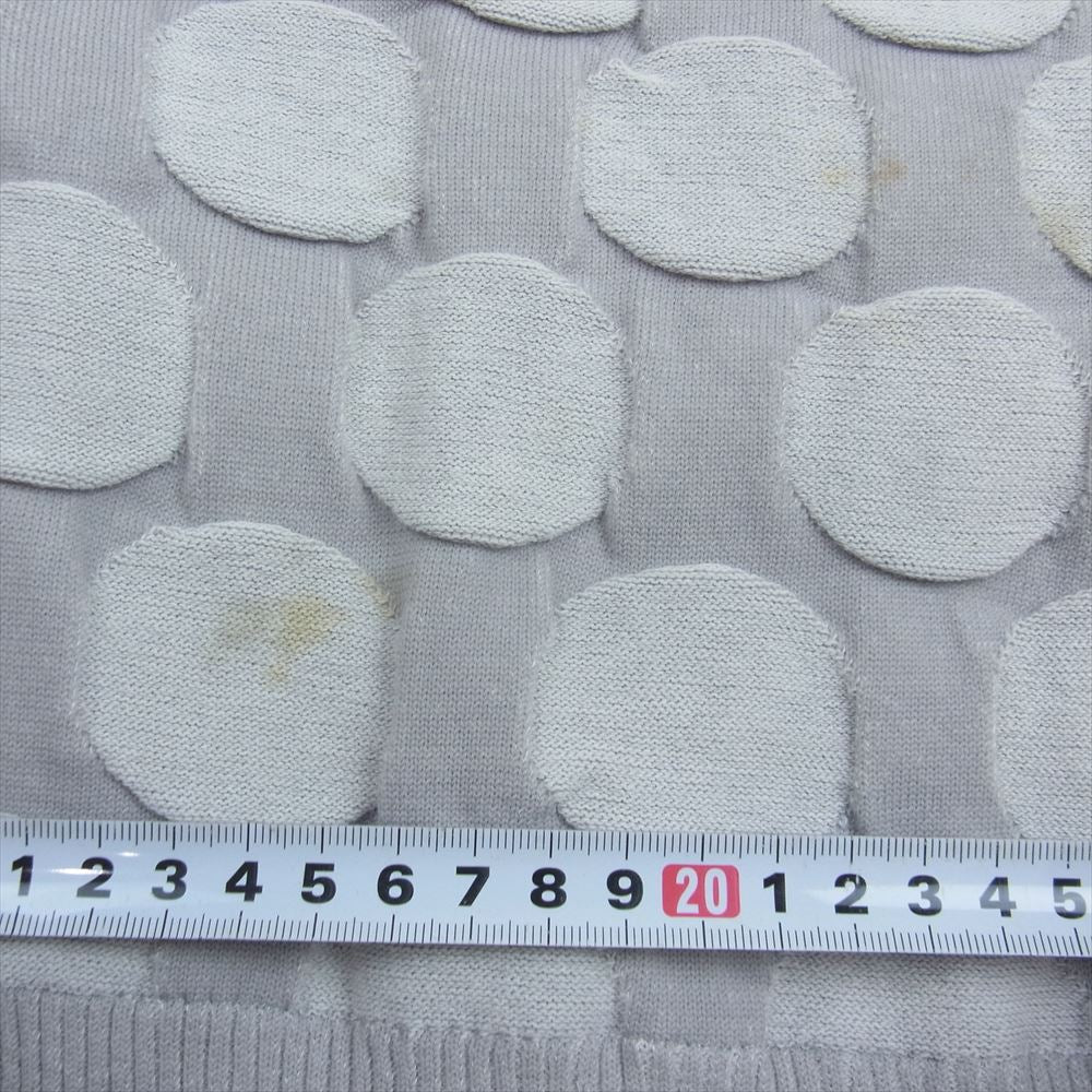 PLEATS PLEASE プリーツプリーズ イッセイミヤケ PP74-KH753 ドット スウェット ノースリーブ ワンピース グレー グレー系 3【中古】