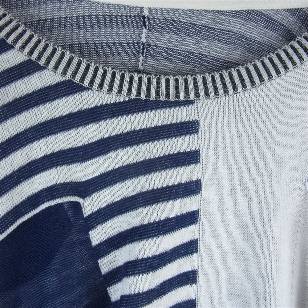 PLEATS PLEASE プリーツプリーズ イッセイミヤケ PP42-KK766 ポケット ニット ポンチョ カットソー 半袖 マルチカラー系 3【中古】