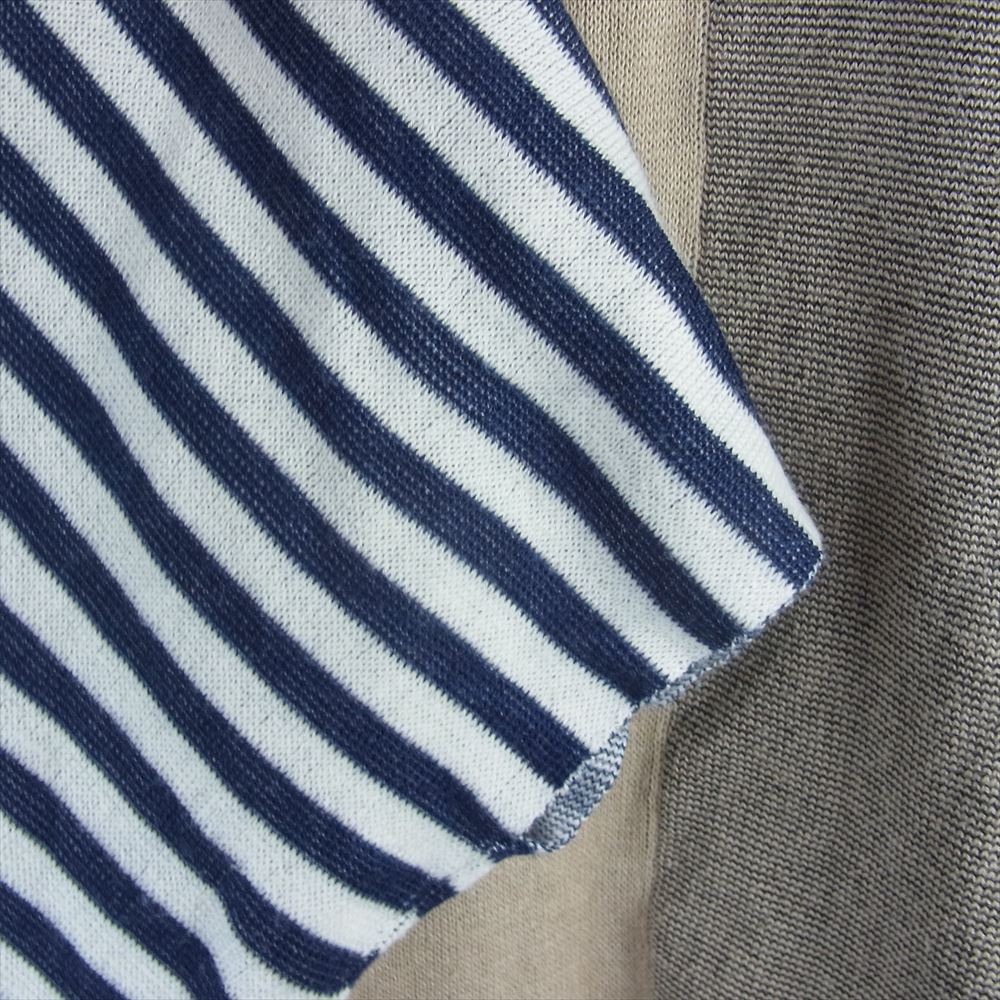 PLEATS PLEASE プリーツプリーズ イッセイミヤケ PP42-KK766 ポケット ニット ポンチョ カットソー 半袖 マルチカラー系 3【中古】