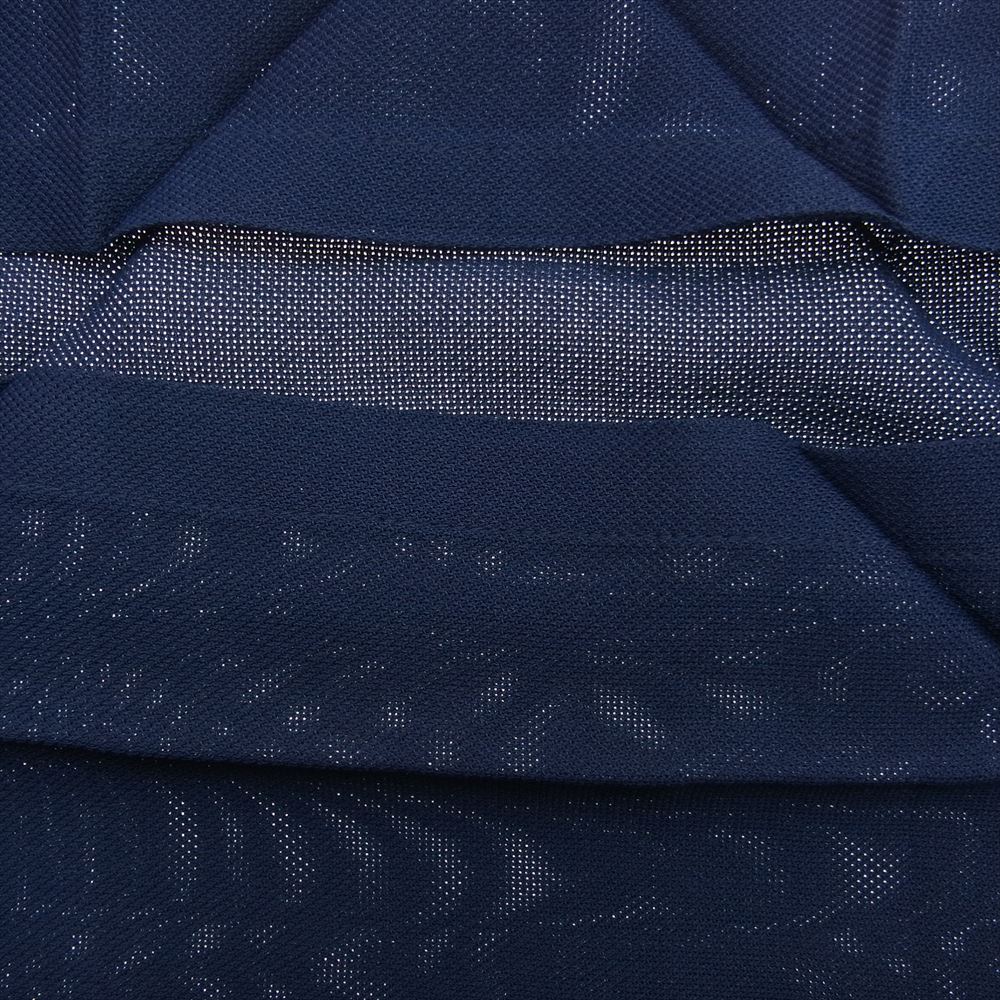 ISSEY MIYAKE イッセイミヤケ me ミー MI61FH442 横プリーツ メッシュ フレンチスリーブ カットソー ネイビー ネイビー系 サイズ表記無【中古】