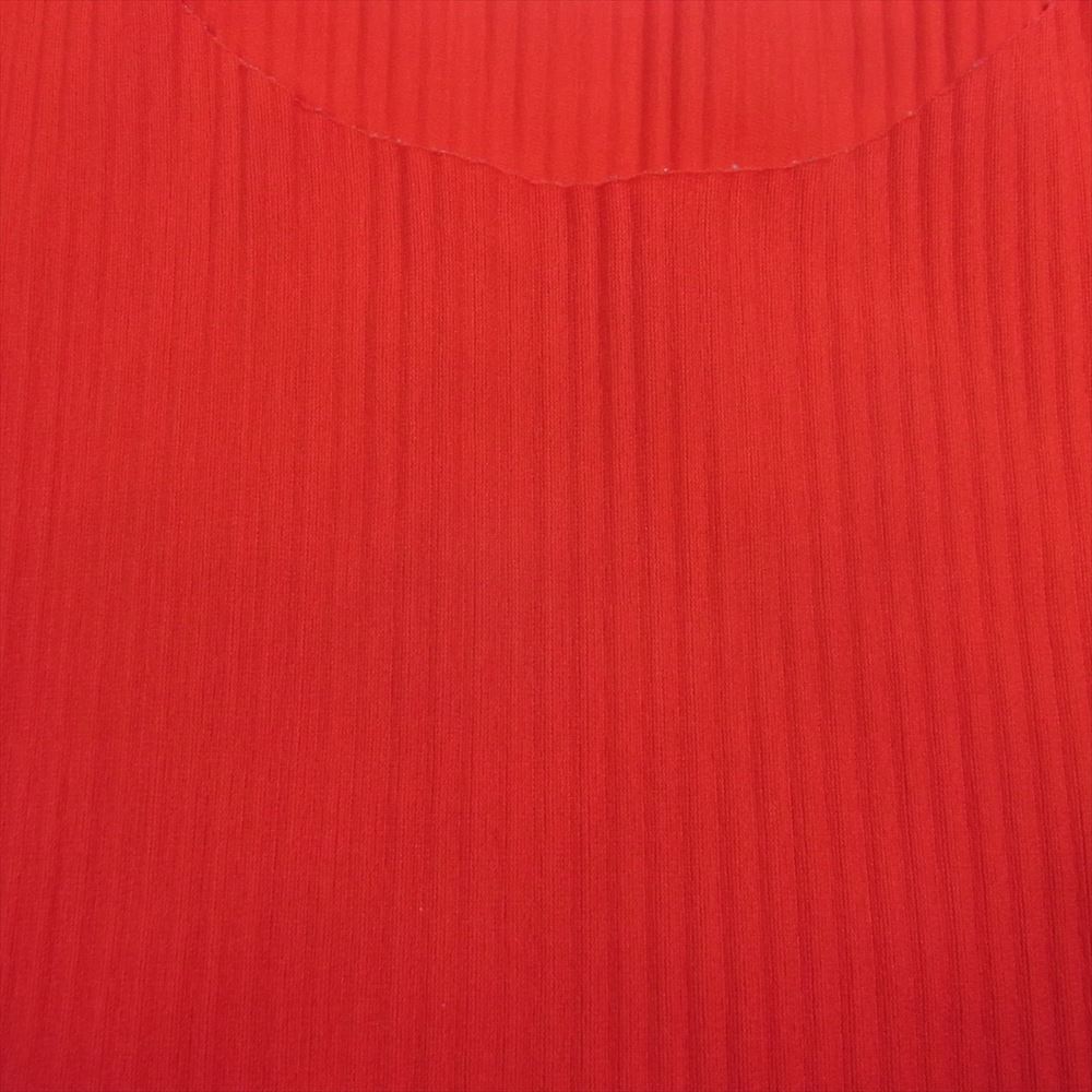 ISSEY MIYAKE イッセイミヤケ me ミー MI72KH325 プリーツ加工 ノースリーブ ワンピース ロング レッド系【中古】