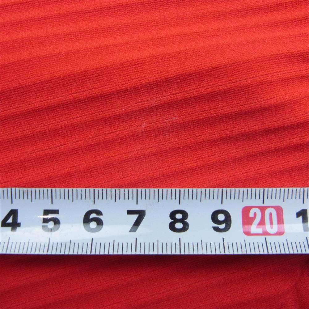 ISSEY MIYAKE イッセイミヤケ me ミー MI72KO321 プリーツ加工 ボトルネック カーディガン レッド系【中古】