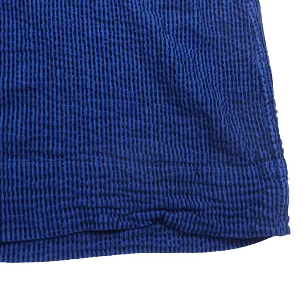 ISSEY MIYAKE イッセイミヤケ me ミー MI74FT502 ハイネック フレンチスリーブ ワンピース ブルー系【中古】