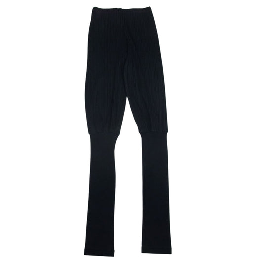 PLEATS PLEASE プリーツプリーズ イッセイミヤケ PP03-JF415 プリーツ加工 ジャージ切替 ロング パンツ ブラック ブラック系 1【中古】