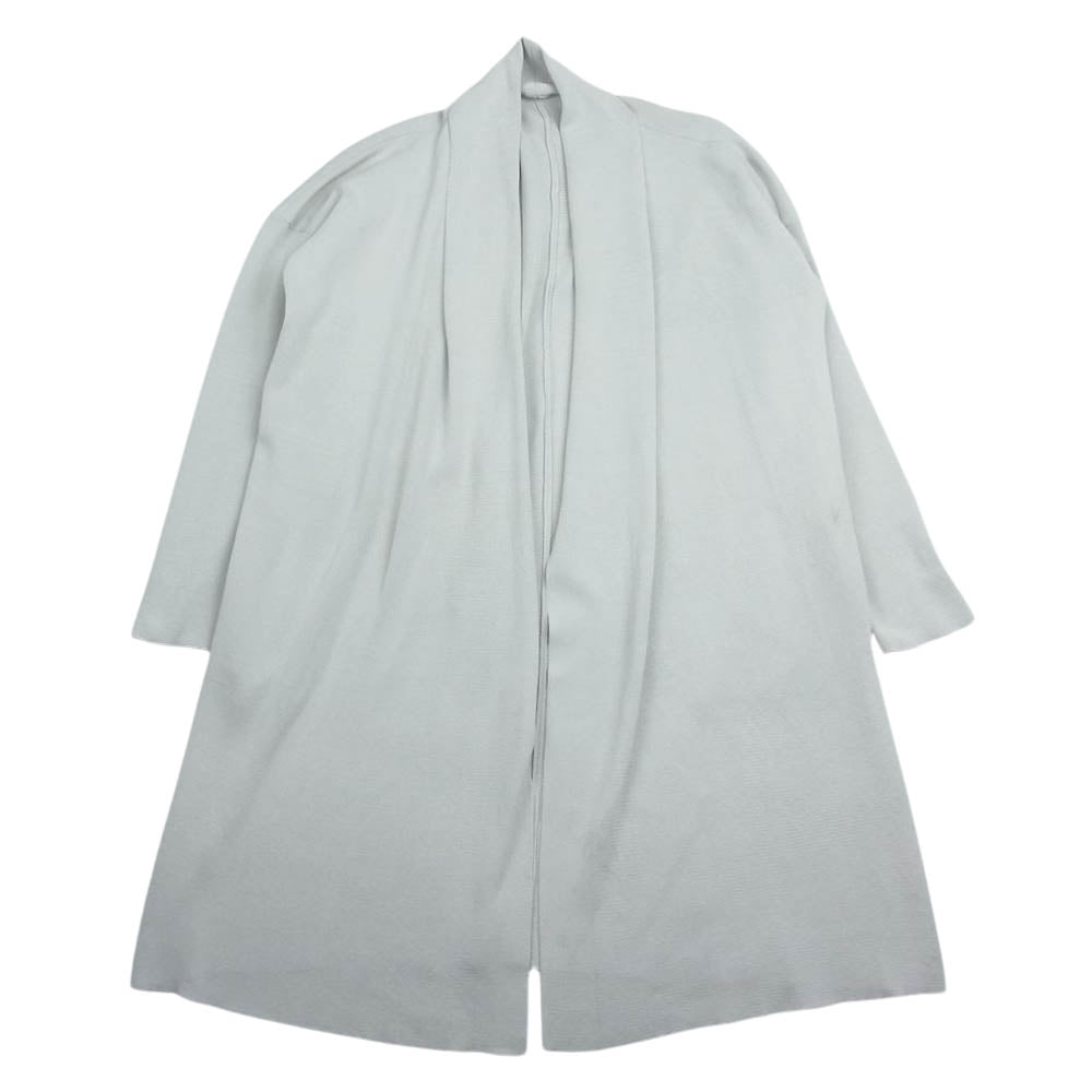 PLEATS PLEASE プリーツプリーズ イッセイミヤケ PP83-K0767 ショールカラー ニット ロング カーディガン グリーン系 3【中古】