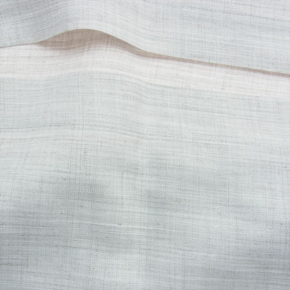 ISSEY MIYAKE イッセイミヤケ me ミー MI91FH662 フレンチスリーブ ロング ワンピース オフホワイト　 グレー系【美品】【中古】