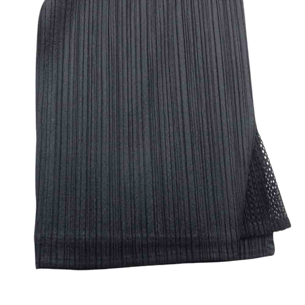 PLEATS PLEASE プリーツプリーズ イッセイミヤケ PP64-JF424 プリーツ加工 裏地メッシュ 二重 ロング ストレート パンツ  ブラウン系 2【中古】