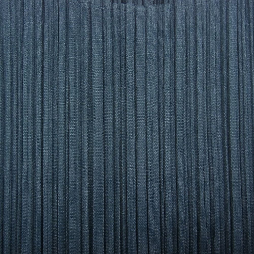 PLEATS PLEASE プリーツプリーズ イッセイミヤケ PP21-JK501 プリーツ加工 ハイネック フレンチスリーブ カットソー チャコール系 3【美品】【中古】