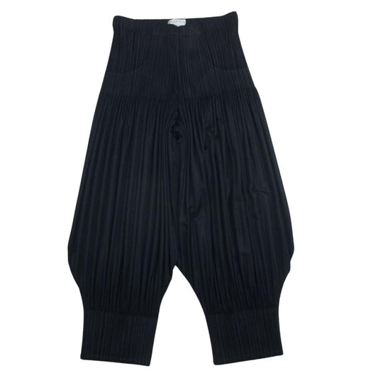 PLEATS PLEASE プリーツプリーズ イッセイミヤケ PP93-JF741 プリーツ加工 アラジン ピエロ サルエル パンツ ブラック  ブラック系 3【中古】