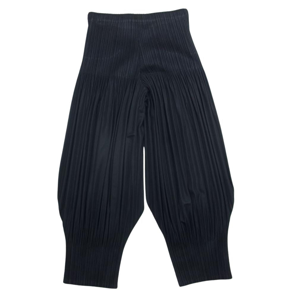 PLEATS PLEASE プリーツプリーズ イッセイミヤケ PP93-JF741 プリーツ加工 アラジン ピエロ サルエル パンツ ブラック  ブラック系 3【中古】