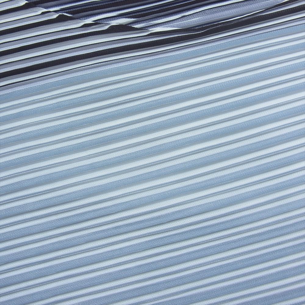 PLEATS PLEASE プリーツプリーズ イッセイミヤケ PP71-JH755 プリーツ加工 アシンメトリー フレンチスリーブ カットソー   グリーン系 3【中古】