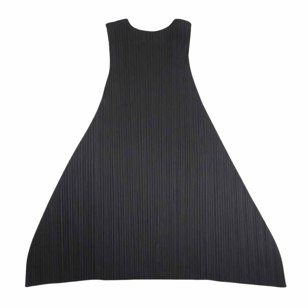 PLEATS PLEASE プリーツプリーズ イッセイミヤケ PP31-JH185 プリーツ加工 ノースリーブ ロング フレア ワンピース ブラウン系 2【中古】