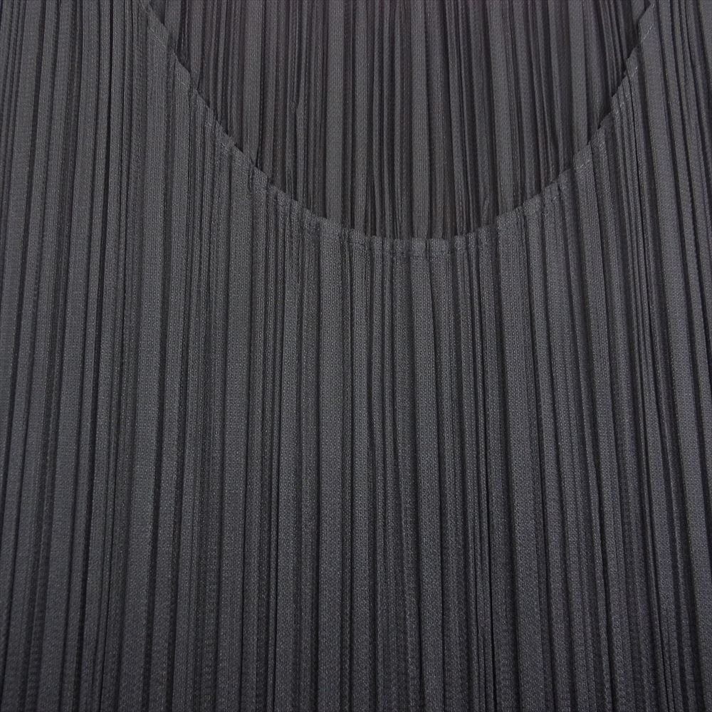PLEATS PLEASE プリーツプリーズ イッセイミヤケ PP31-JH185 プリーツ加工 ノースリーブ ロング フレア ワンピース ブラウン系 2【中古】