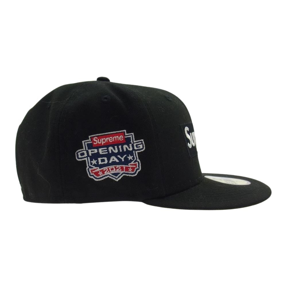 Supreme シュプリーム 21AW × New Era OPENING DAY 2021 Box Logo CAP オープニングディ ボックス ロゴ キャップ ブラック系【中古】