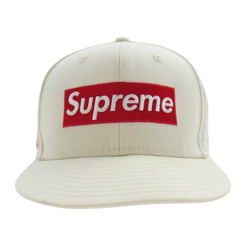 Supreme シュプリーム 20AW × New Era World Famous Box Logo CAP ワールド フェイマス ボックス ロゴ キャップ オフホワイト系 59.6cm【中古】